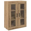 vidaXL Highboard Remeselný dub 69,5 x 34 x 180 cm Kompozitné drevo