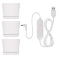 Pestovateľská lampa EMOS Z7904 LED GROW 7 W, časovač, stmievateľná, biela