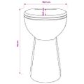 vidaXL Bezokrajová toaleta 7 cm extra výška, pomalé zatváranie, biela keramika