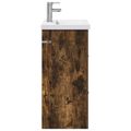 vidaXL Sada kúpeľňového nábytku Dymový dub 61 x 40 x 84,5 cm
