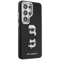 Puzdro Karl Lagerfeld Saffiano Double Heads Metal pre Samsung Galaxy S26 Ultra čierna