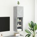 vidaXL TV skrinka s LED svetlami betónovo sivá 30,5x30x102 cm