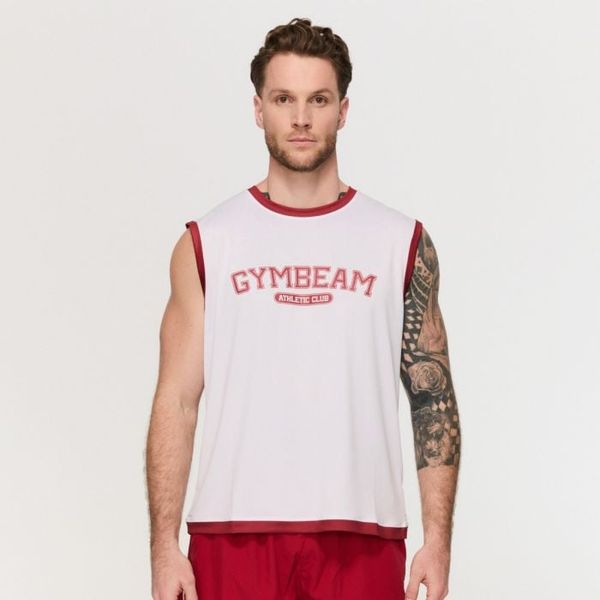 Tielko Varsity White - GymBeam, veľkosť S