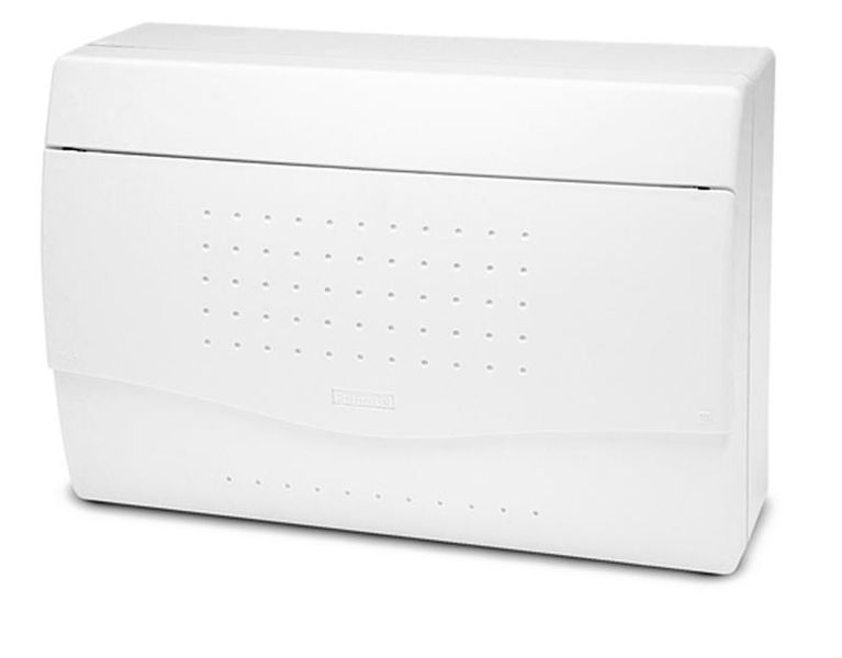 Rozvaděč NUOVA 3812 IP40, 12-14mod., na omítku, neprůhl. dveře, 195x284x100mm