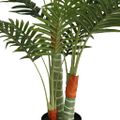vidaXL Umelá palma s 3 kmeňmi zelená 120 cm PP