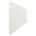 vidaXL Obrubník trávnika 10 ks 20 x 103 cm Biela