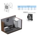 Ventilátor VENTS OV1 200 priemyselný, štvorcový (312x312mm), čierny