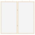 vidaXL Informačná nástenka 80 x 80 x 1.4 cm Borovicový masív Biela