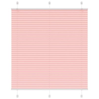vidaXL Plisovaná roleta ružová 120x100 cm šírka látky 119,4 cm polyester