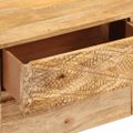 vidaXL TV skrinka, mangový masív 110x30x40 cm