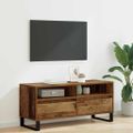 vidaXL TV skrinka so zásuvkou Staré drevo 100 x 34,5 x 44,5 cm