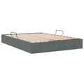 vidaXL Otomanový posteľný rám Tmavo šedá 140 x 190 cm látka
