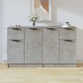 vidaXL Komody 2 ks betónové sivé 60x30x70 cm spracované drevo