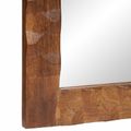vidaXL Kúpeľňové zrkadlo Drevité hnedé dokončenie 50 x 70 x 2,5 cm