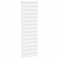 vidaXL Zebra roleta biela 75x230 cm šírka látky 70,9 cm polyester