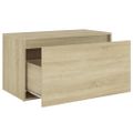vidaXL Lavica do chodby 80x40x45 cm, dub sonoma, kompozitné drevo