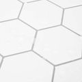 vidaXL Hexagónová dlažba 20 ks Biela šedá 30 x 30 cm Polyuretán a PET