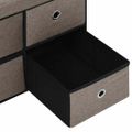 vidaXL Skladacia úložná lavica sivohnedá 76x38x38 cm umelý ľan