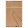 vidaXL Fotorámiky na stôl, koláž 5 ks, biele 21x29,7 cm, MDF