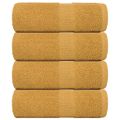 vidaXL Uteráky pre hostí FROGN 4 ks zlaté 30x50 cm 360 g/m²