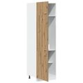 vidaXL Skrinka na chladničku “Lyon” Artisan Dub 60x57x207 cm