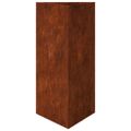 VidaXL Záhradné kvetináče 2 ks trojuholník 40x34,5x75 cm korténová oceľ