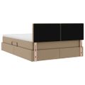 vidaXL Postel s úložným prostorem a LED svetlom Kapsulín 140 x 190 cm