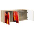 vidaXL Nástenný TV kabinet HEESCH 102 x 33 x 40 cm Dub sonoma