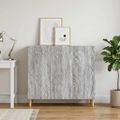 vidaXL Servírovacia skriňa Sivý Sonoma 89 x 34,5 x 80 cm