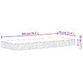 vidaXL Bonnell pružinový matrac stredne tvrdý 70x200 cm