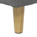 vidaXL Ottoman s Úložným Priestorom Tmavo šedá 60 x 60 x 45 cm Zamat
