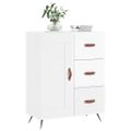 vidaXL Komoda lesklá biela 69,5x34x90 cm spracované drevo
