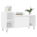 vidaXL TV skrinka biela 100x35x55 cm spracované drevo