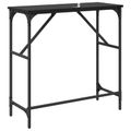 vidaXL Konzolový stôl Čierny dub 75 x 32 x 75 cm Kompozitné drevo
