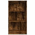 vidaXL Knižnica biela 60x24x109 cm kompozitné drevo