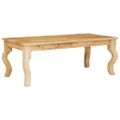 vidaXL Konferenčný stolík Hnedá 110 x 55 x 40 cm Masívne mango drevo