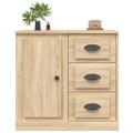 vidaXL Komoda dub sonoma 70x35,5x67,5 cm spracované drevo