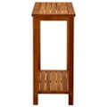 vidaXL Záhradný konzolový stolík 80x35x75 cm akáciový masív