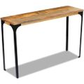 vidaXL Prístavný stolík z mangového dreva, 120x35x76 cm