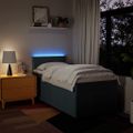vidaXL Posteľný rám boxsping s matracom modrý 80x200 cm látka