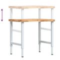 vidaXL Pracovný stôl 80x60x(73-99,5) cm masívna akácia obdĺžnik