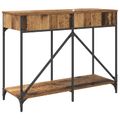 vidaXL Konzolový stôl Staré drevo 100 x 39 x 78,5 cm Kompozitné drevo