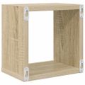 vidaXL Nástenné police 4 ks dub sonoma 22x15x22 cm