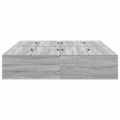 vidaXL Rám postele s úložným prostorem Sivý Sonoma 150 x 200 cm