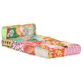 vidaXL Modulárna taburetka, patchwork, látka