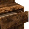 vidaXL Toaletný stolík so zrkadlom dymový dub 80x41x144,5 cm