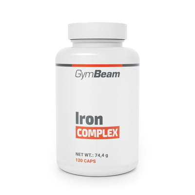 Iron komplex - GymBeam, bez príchute, 120 kaps.