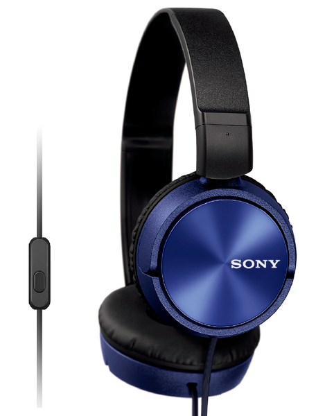 SONY slúchadlá MDR-ZX310AP, handsfree, modré