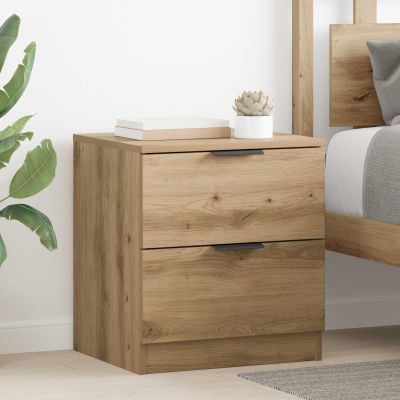 vidaXL Nočný stolík so zásuvkou 2 pcs Remeselný dub 45 x 39 x 50cm