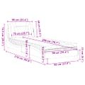 vidaXL Posteľ Viana s matracom sivá 90x200 cm umelá koža